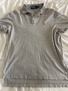 Polo Ralph Lauren Men's Classic Fit Soft Touch Polo Gray Heather Size Medium